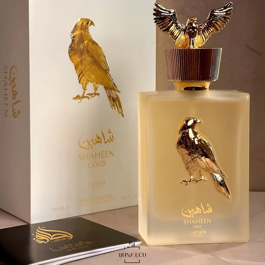 Shaheen Gold Lattafa - 100 ml + Perfumero gratis